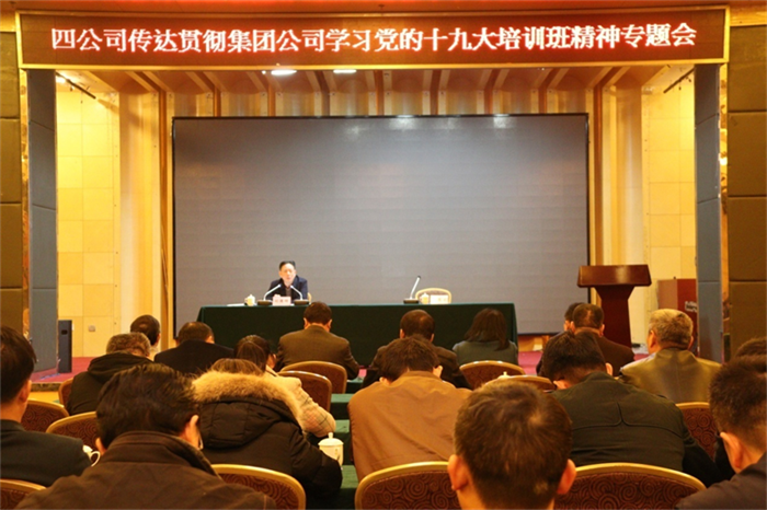 公司召開傳達貫徹集團公司學習黨的十九大培訓(xùn)班精神專題會