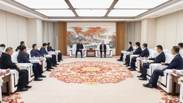 莫鼎革會見渭南市委副書記、市長陳曉勇